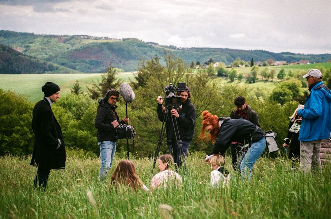 Community members participating in a photography workshop