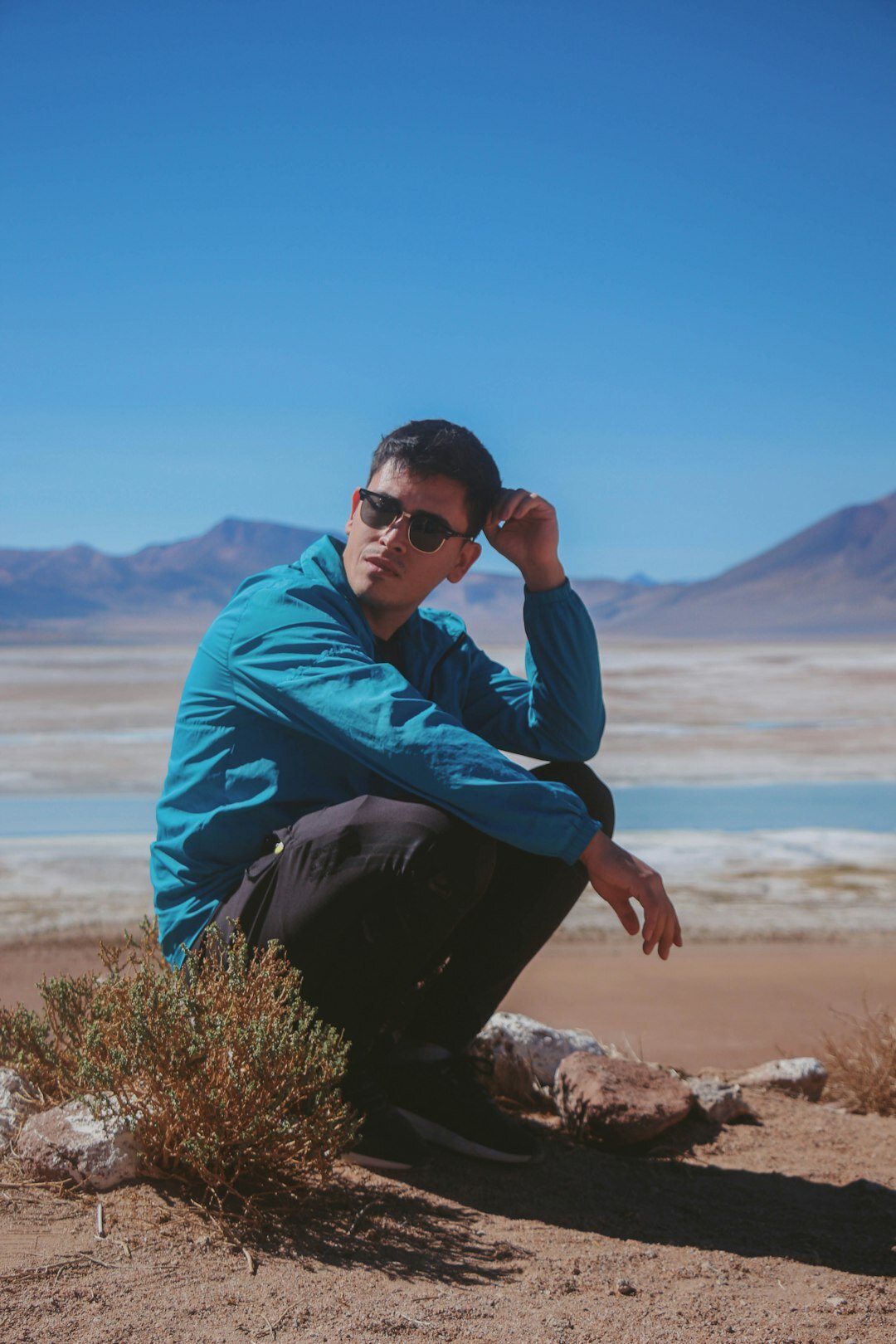 Portrait of a Chilean male journalist